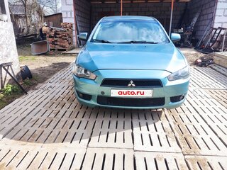 2008 Mitsubishi Lancer X, голубой, 700000 рублей, вид 2
