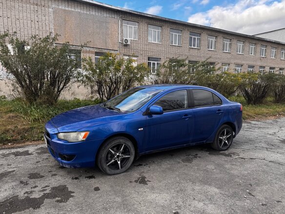 2008 Mitsubishi Lancer X, синий, 500000 рублей - вид 3