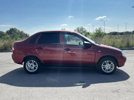 2008 Lada (ВАЗ) Kalina I, красный, 210000 рублей, вид 4