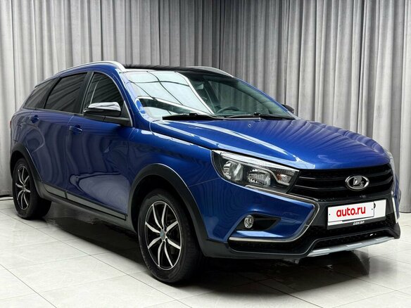 2021 Lada (ВАЗ) Vesta SW Cross I, синий - вид 3