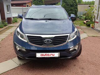 2012 Kia Sportage III, синий, 1130000 рублей, вид 3