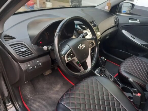 2016 Hyundai Solaris I Рестайлинг, чёрный, 950000 рублей - вид 6
