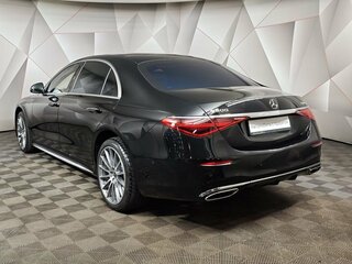 2021 Mercedes-Benz S-Класс 500 Long 4MATIC VII (W223), чёрный, 9800000 рублей, вид 4