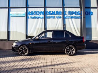 2008 Hyundai Accent ТагАЗ II, чёрный, 338000 рублей, вид 2
