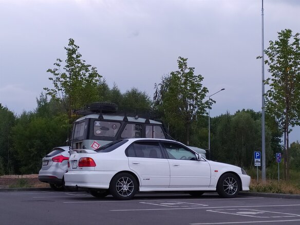 1999 Honda Civic Ferio II, белый, 500000 рублей - вид 8