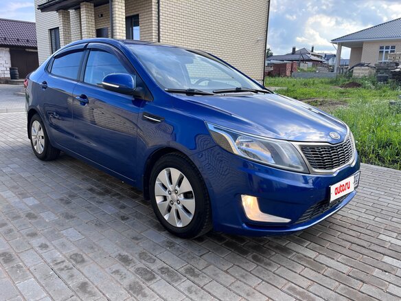 2012 Kia Rio 4-speed III, синий, 675000 рублей - вид 5