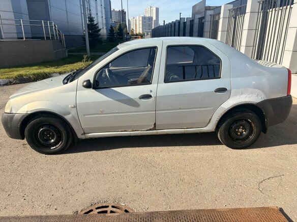 2007 Renault Logan I, серый, 192000 рублей - вид 5