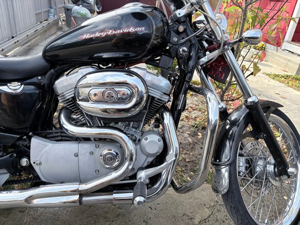 2005 Harley-Davidson Sportster 883, чёрный, 590000 рублей - вид 6