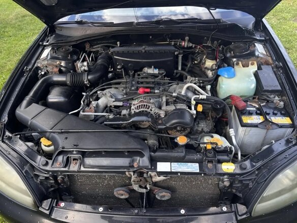 2002 Subaru Legacy III, чёрный, 430000 рублей - вид 10