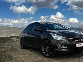 2016 Hyundai Solaris I Рестайлинг, коричневый, 1050000 рублей, вид 3
