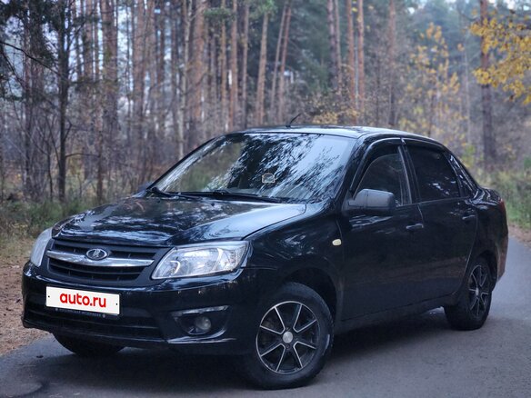 2012 Lada (ВАЗ) Granta I, чёрный, 109999 рублей - вид 1