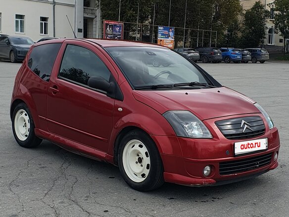 2004 Citroen C2, красный, 295000 рублей - вид 6