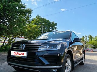 2016 Volkswagen Touareg II Рестайлинг, синий, 3425000 рублей, вид 5