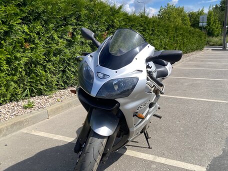 2002 Kawasaki ZX-6R Ninja, серебристый, 550000 рублей, вид 2