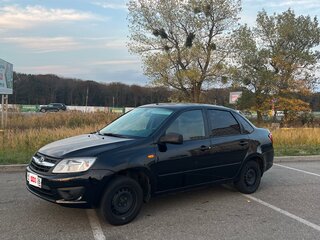 2014 Lada (ВАЗ) Granta I, чёрный, 380000 рублей, вид 3