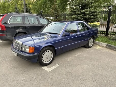 1992 Mercedes-Benz 190 (W201), синий, 2000000 рублей, вид 1