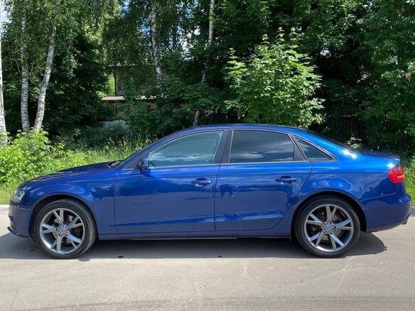 2013 Audi A4 IV (B8) Рестайлинг, синий, 1100000 рублей - вид 8