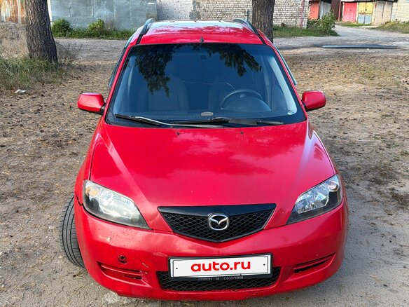 2003 Mazda 2 I (DY), красный, 240000 рублей - вид 1