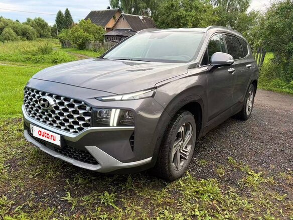 2021 Hyundai Santa Fe IV Рестайлинг, серый, 3350000 рублей - вид 10