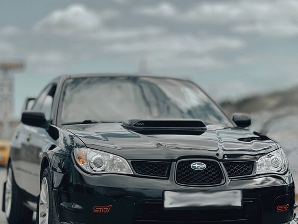 2007 Subaru Impreza II Рестайлинг 2, чёрный, 1250000 рублей