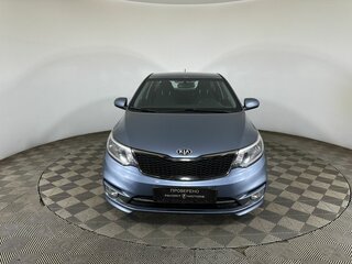 2016 Kia Rio III Рестайлинг, синий, 1340000 рублей, вид 2