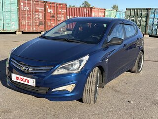 2015 Hyundai Solaris I Рестайлинг, синий, 590000 рублей, вид 1