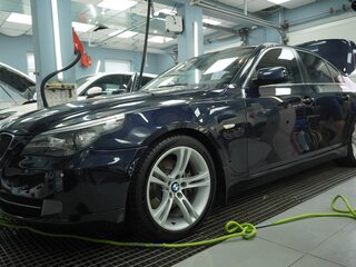 2008 BMW 5 серии 530i V (E60/E61) Рестайлинг, синий, 1500000 рублей, вид 2