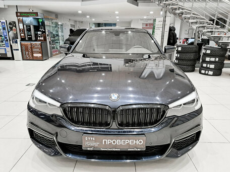 2017 BMW 5 серии 520d xDrive VII (G30/G31/G38), чёрный, 2750000 рублей, вид 2