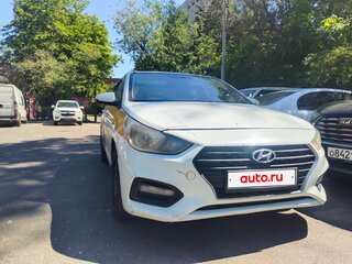 2018 Hyundai Solaris II, белый, 610000 рублей, вид 3