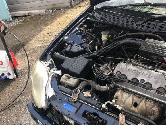 1997 Honda Civic Ferio II, синий, 210000 рублей - вид 12
