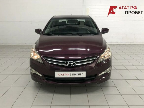 2014 Hyundai Solaris I, фиолетовый, 940000 рублей - вид 1