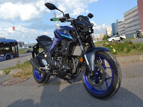 2023 Yamaha MT-03, белый, 660000 рублей, вид 1