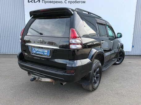 2007 Toyota Land Cruiser Prado 5-speed 120 Series Рестайлинг, чёрный, 1600000 рублей, вид 4