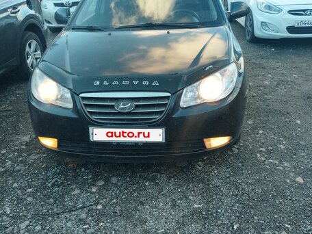 2008 Hyundai Elantra IV (HD), чёрный, вид 1