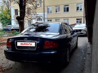 2006 Hyundai Sonata ТагАЗ IV (EF) Рестайлинг, синий, 460000 рублей, вид 4