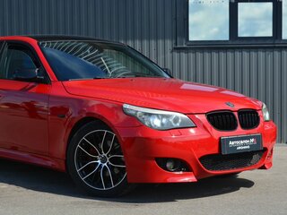 2008 BMW 5 серии 525i V (E60/E61) Рестайлинг, красный, 1299888 рублей, вид 5