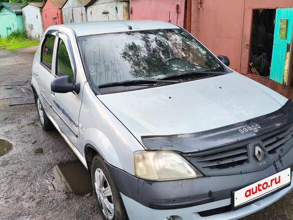 2007 Renault Logan I, серый - вид 1