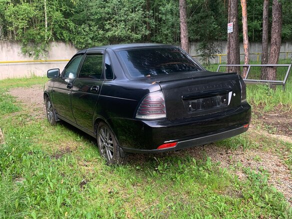 2016 Lada (ВАЗ) Priora I Рестайлинг, чёрный - вид 3