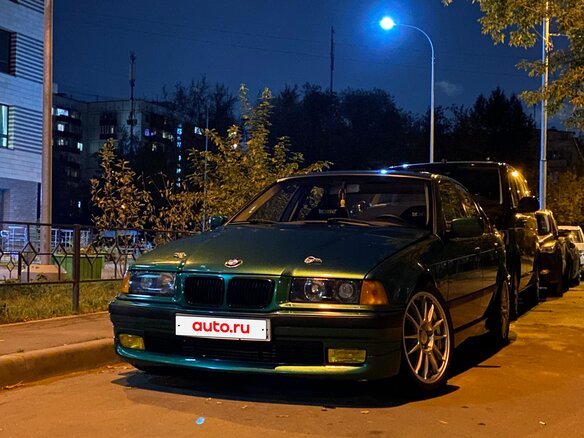 1992 BMW 3 серии 316i III (E36), зелёный, 1200000 рублей