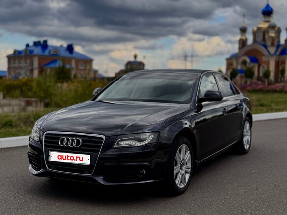 2008 Audi A4 IV (B8), чёрный