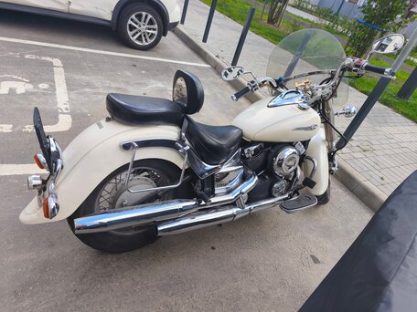 2003 Yamaha XVS400 Drag Star, белый, 220000 рублей, вид 3