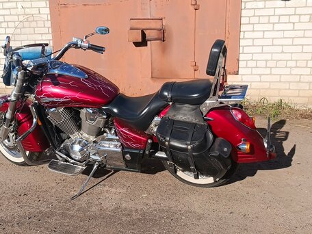 2003 Honda VTX 1800, красный, 750000 рублей, вид 3