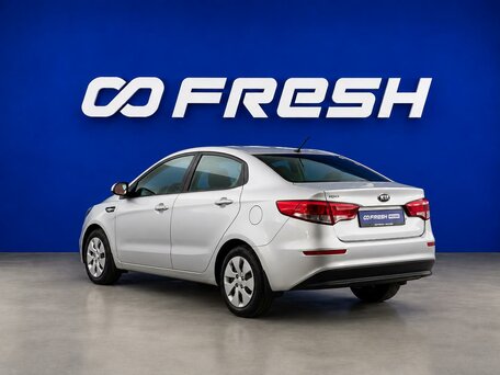 2016 Kia Rio III Рестайлинг, серебристый, 819325 рублей, вид 2