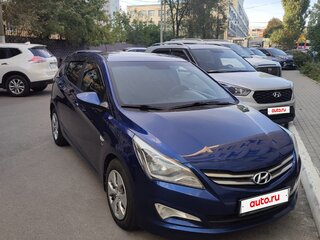 2015 Hyundai Solaris I Рестайлинг, синий, 979000 рублей, вид 1