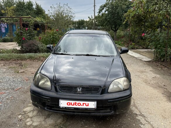 1998 Honda Civic VI, чёрный - вид 1