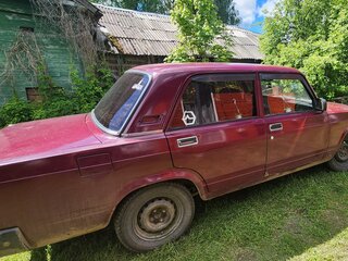 2002 Lada (ВАЗ) 2107, пурпурный, 110000 рублей, вид 4