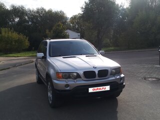 2002 BMW X5 3.0i I (E53), серебристый, 910000 рублей, вид 3