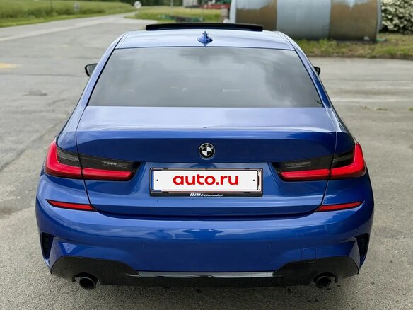 2021 BMW 3 серии 318d VII (G2x), синий, 3300000 рублей - вид 8