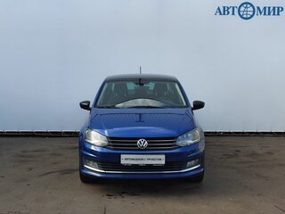 2018 Volkswagen Polo V Рестайлинг, синий, 1150000 рублей, вид 2