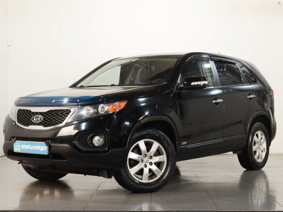 2011 Kia Sorento II, чёрный - вид 2